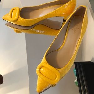 Bright Yellow Kate Spade Heels NEW 8.5